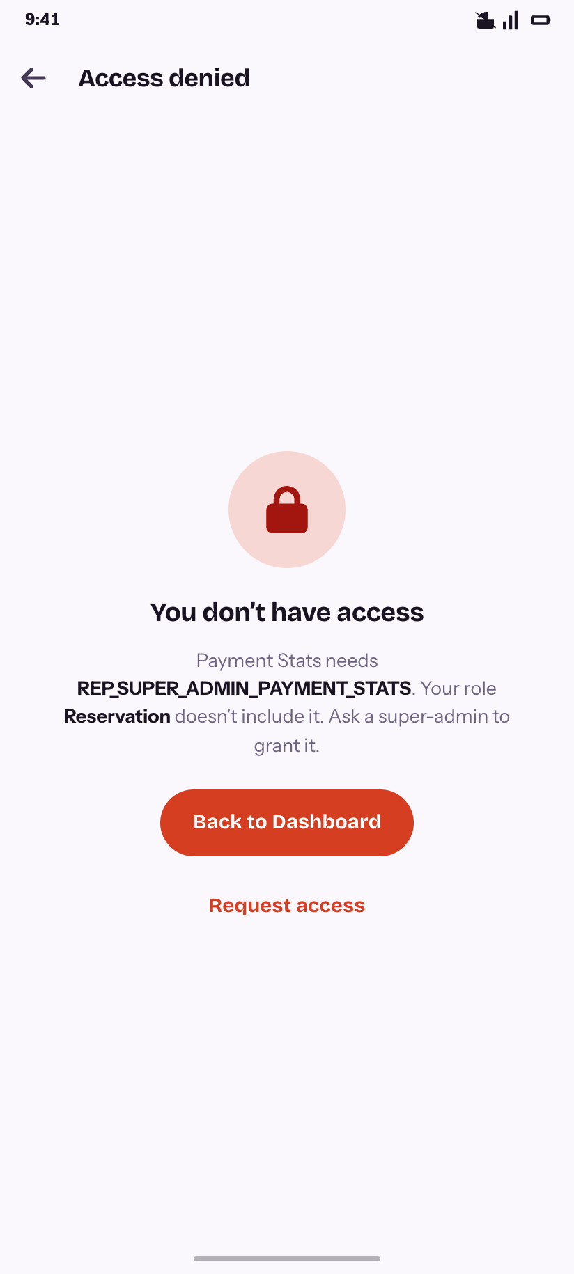Access denied