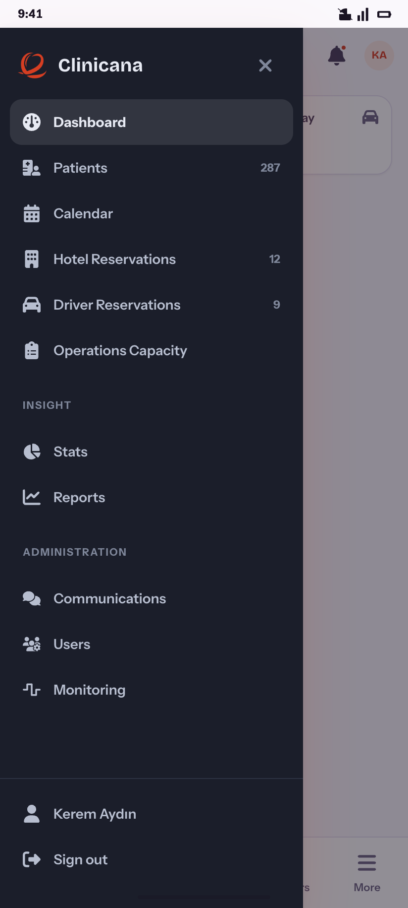 Navigation drawer