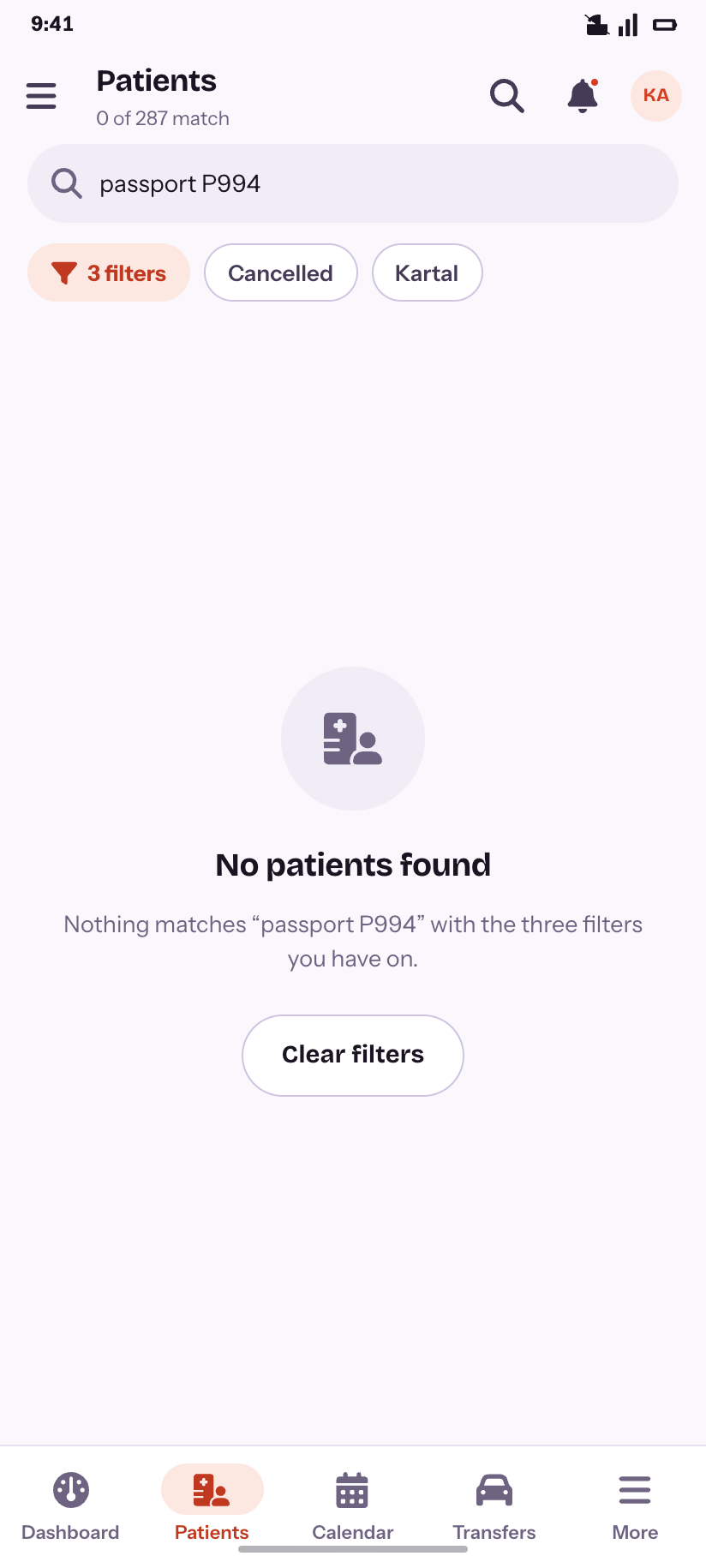 No results