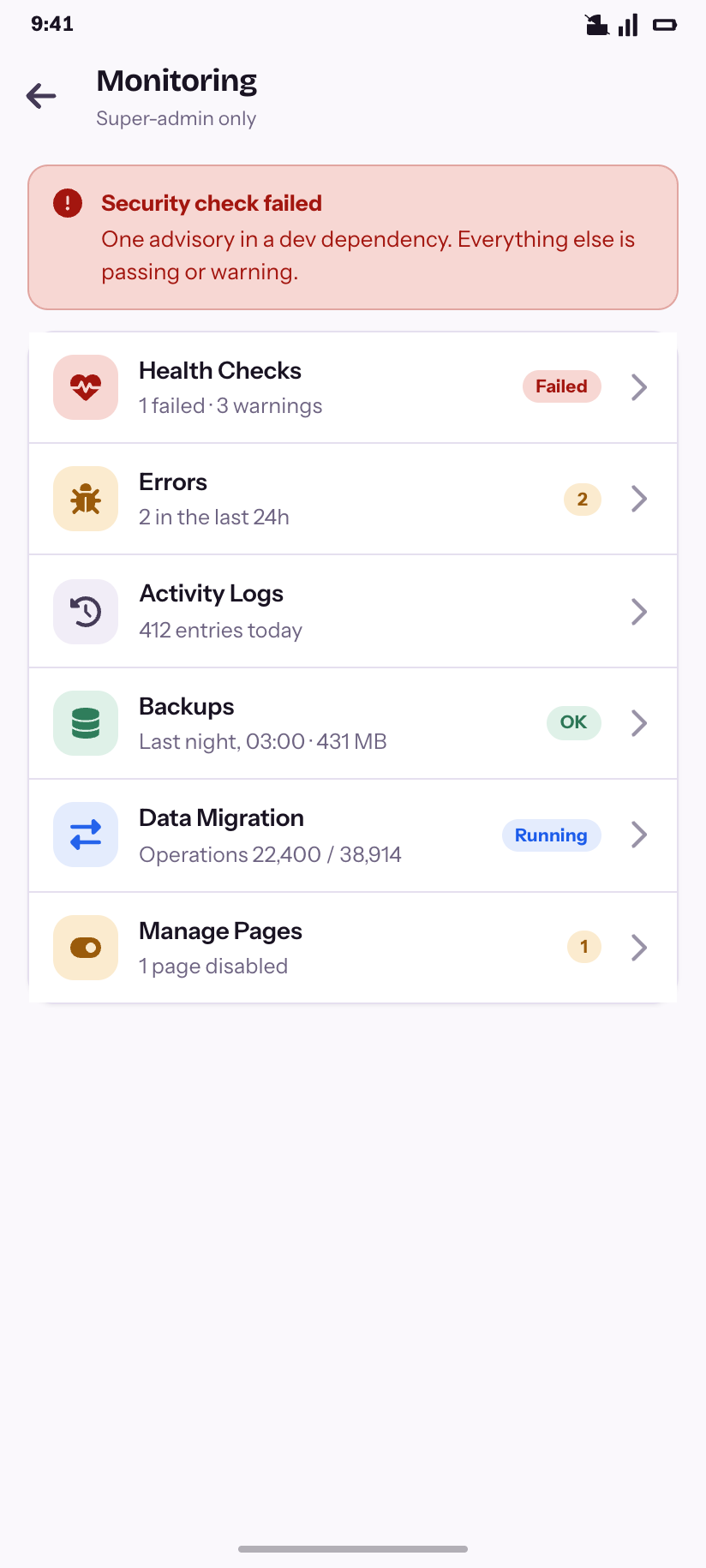 Monitoring