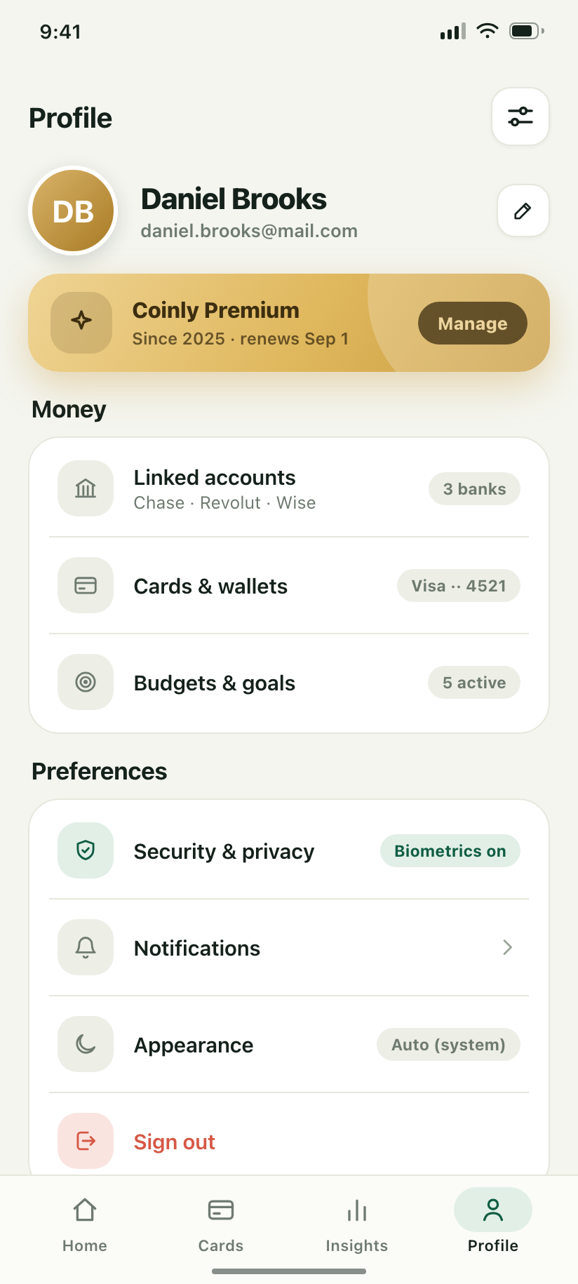 Coinly profile