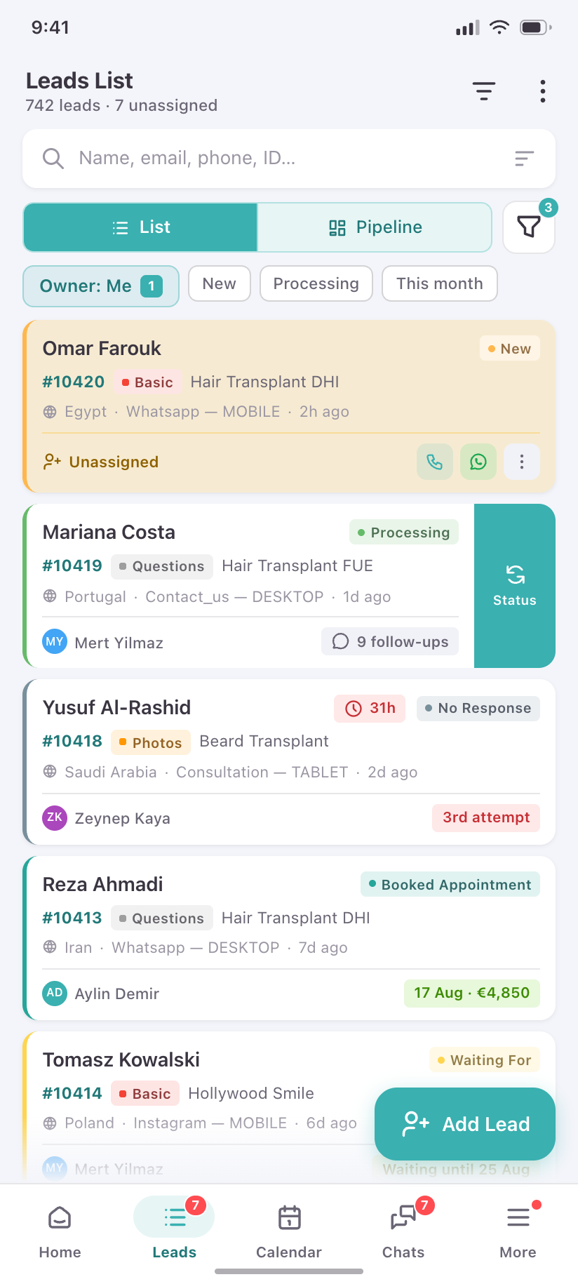 Leads List