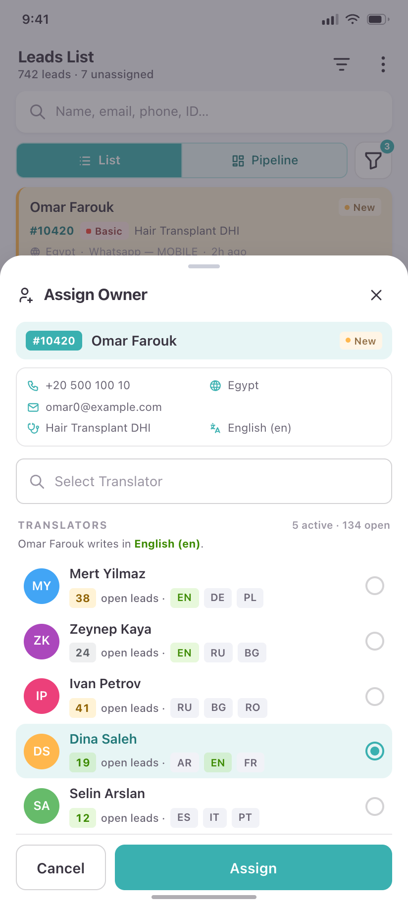 Assign Owner