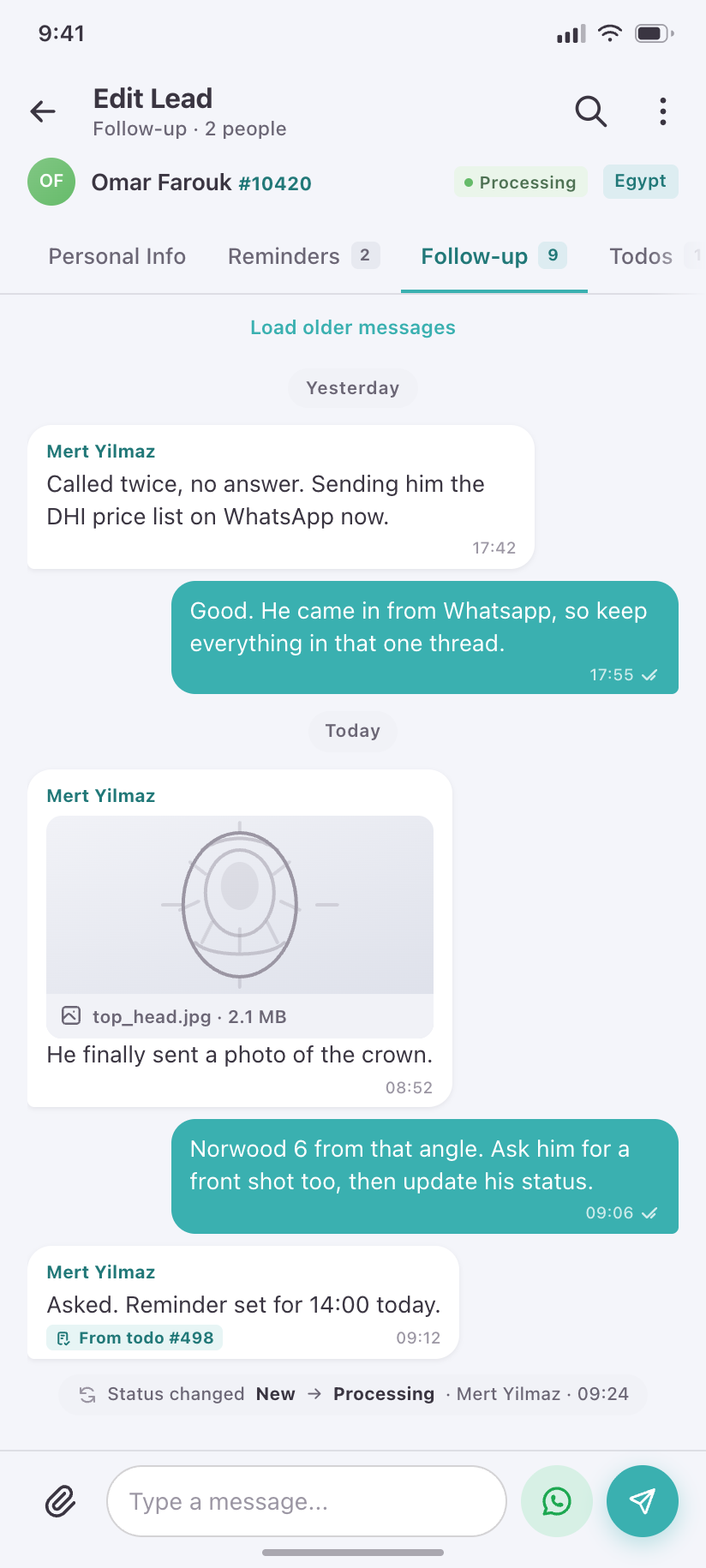 Follow-up