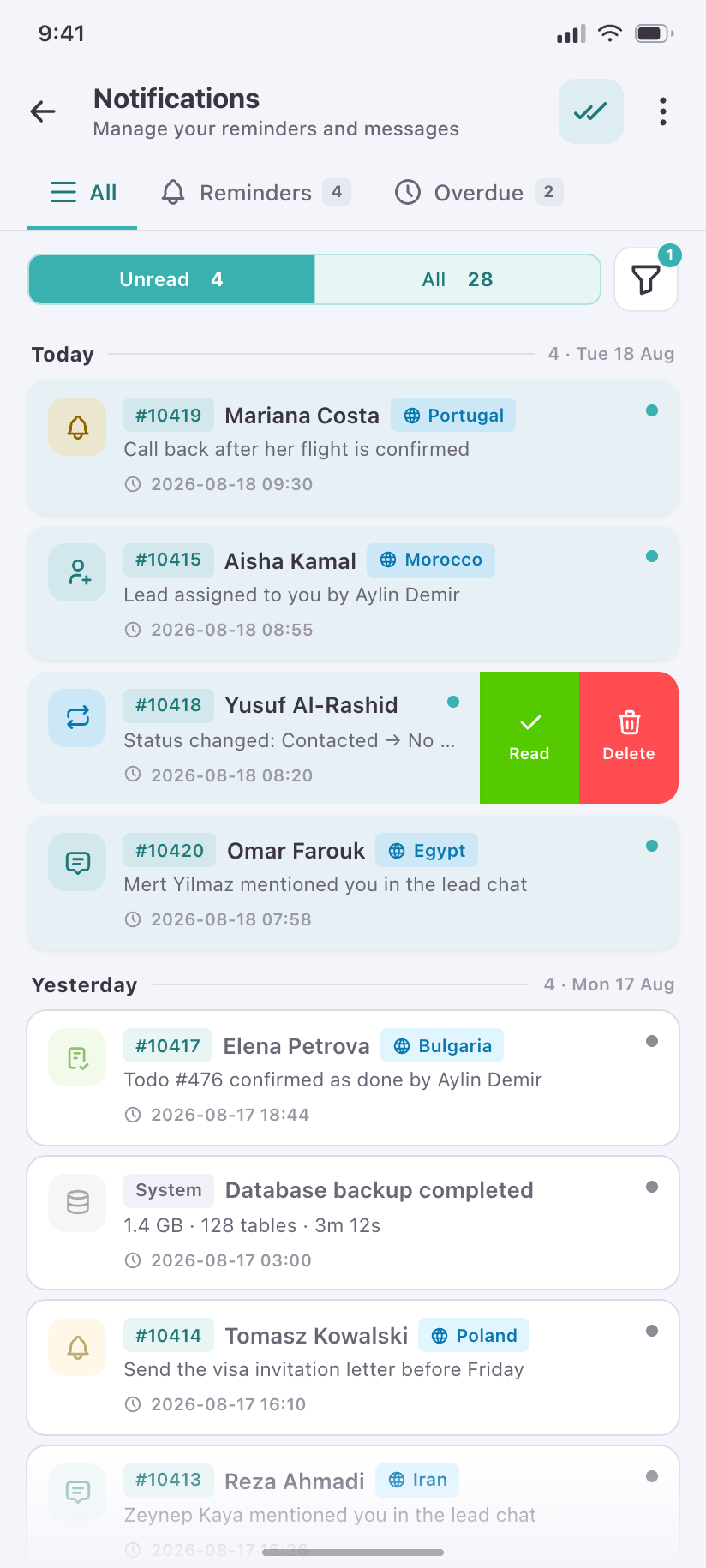 Notifications