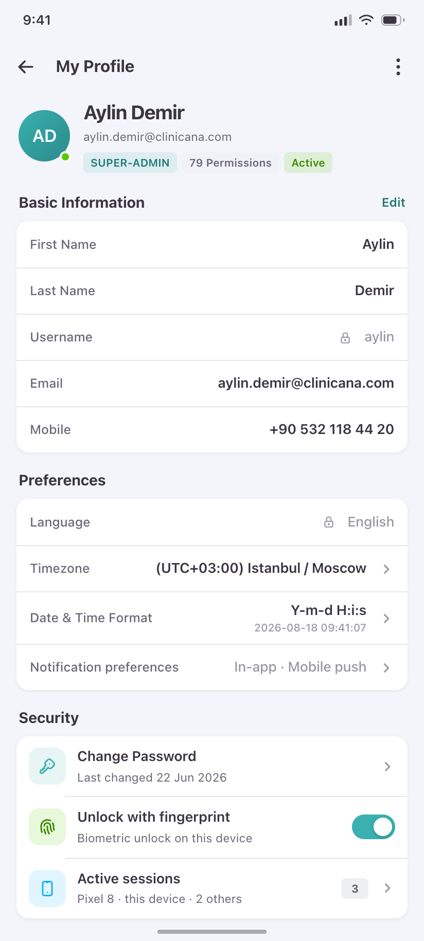 My Profile