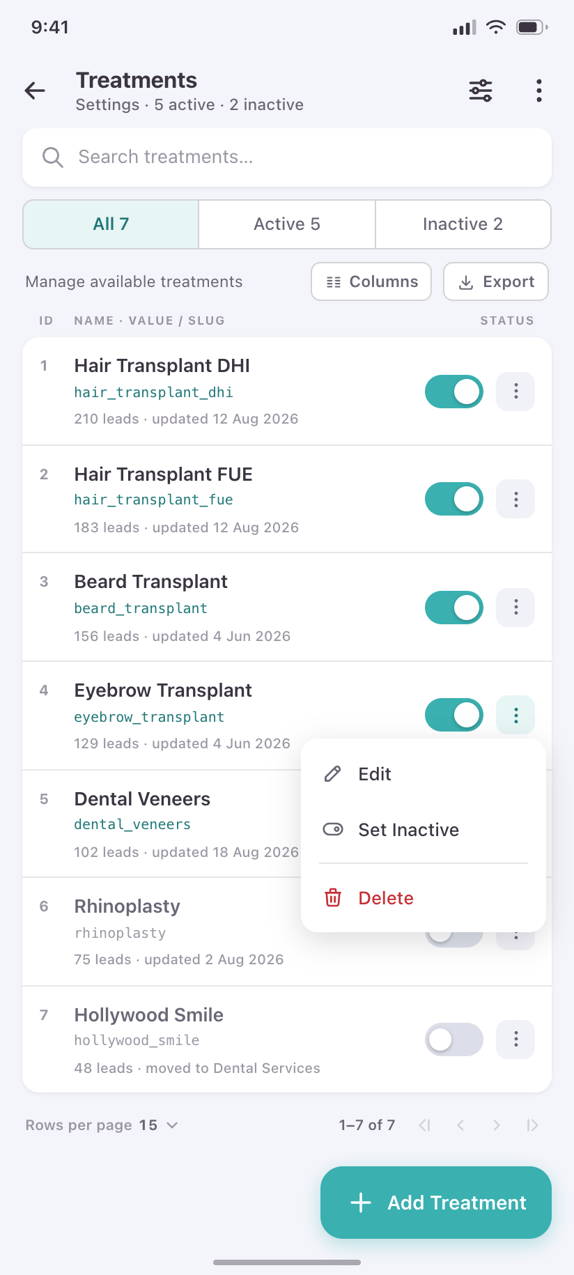 Treatments