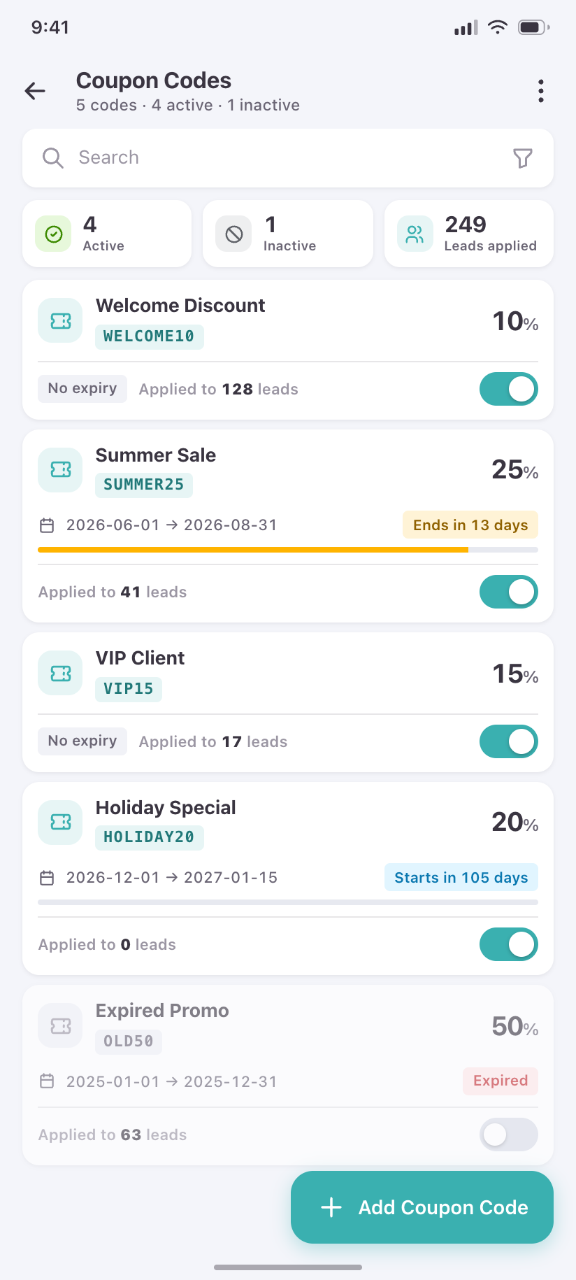 Coupon Codes