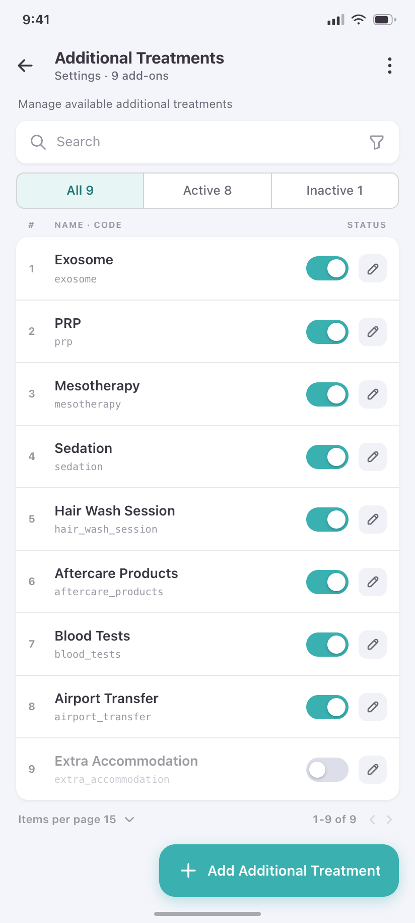 Additional Treatments