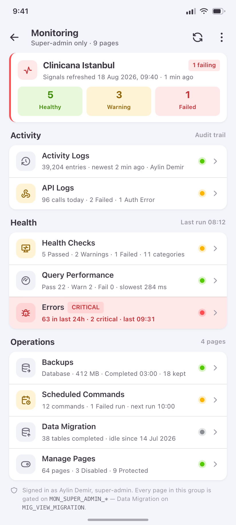 Monitoring