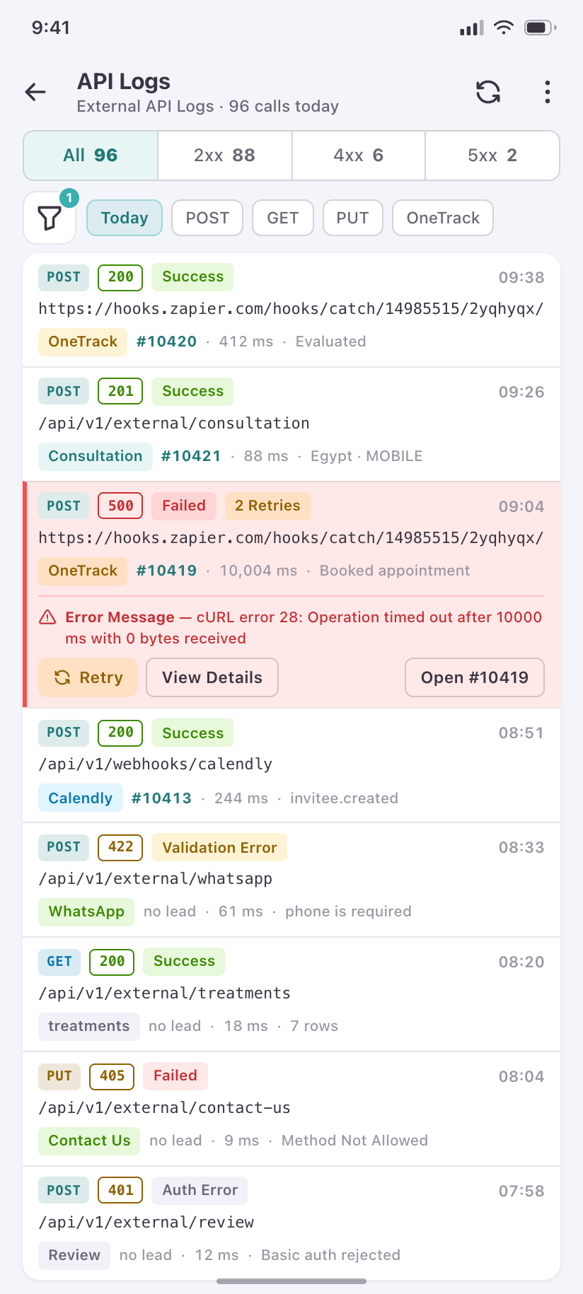 API Logs