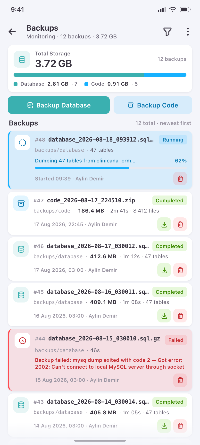 Backups