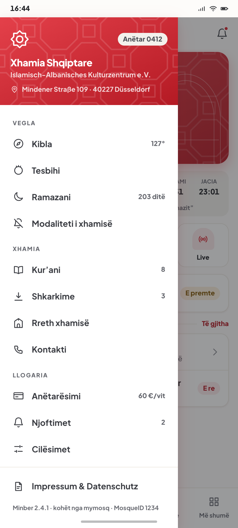 Navigation drawer