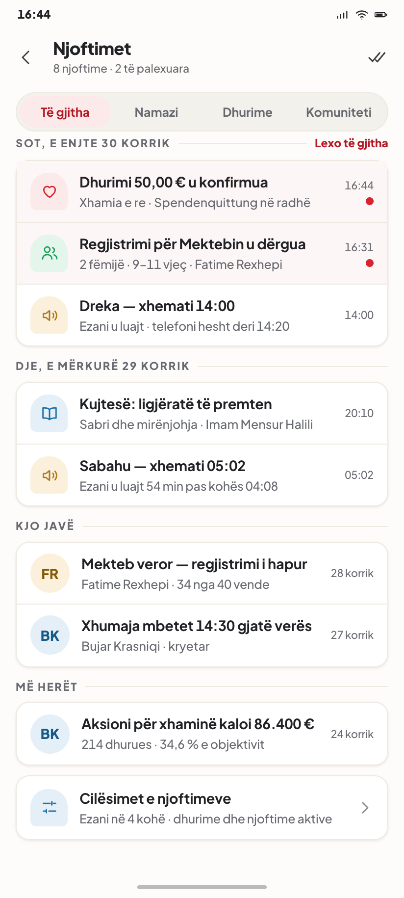 Njoftimet