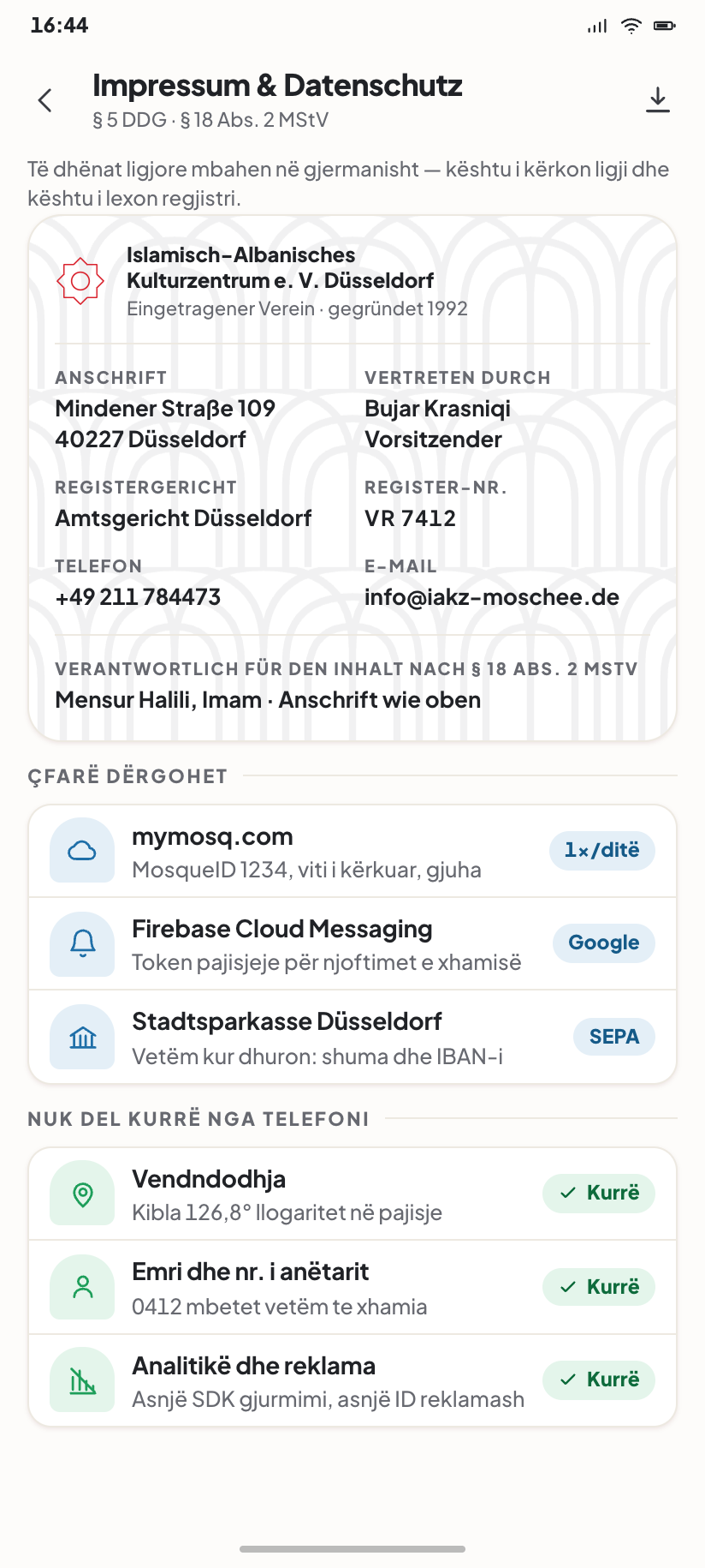 Impressum & Datenschutz