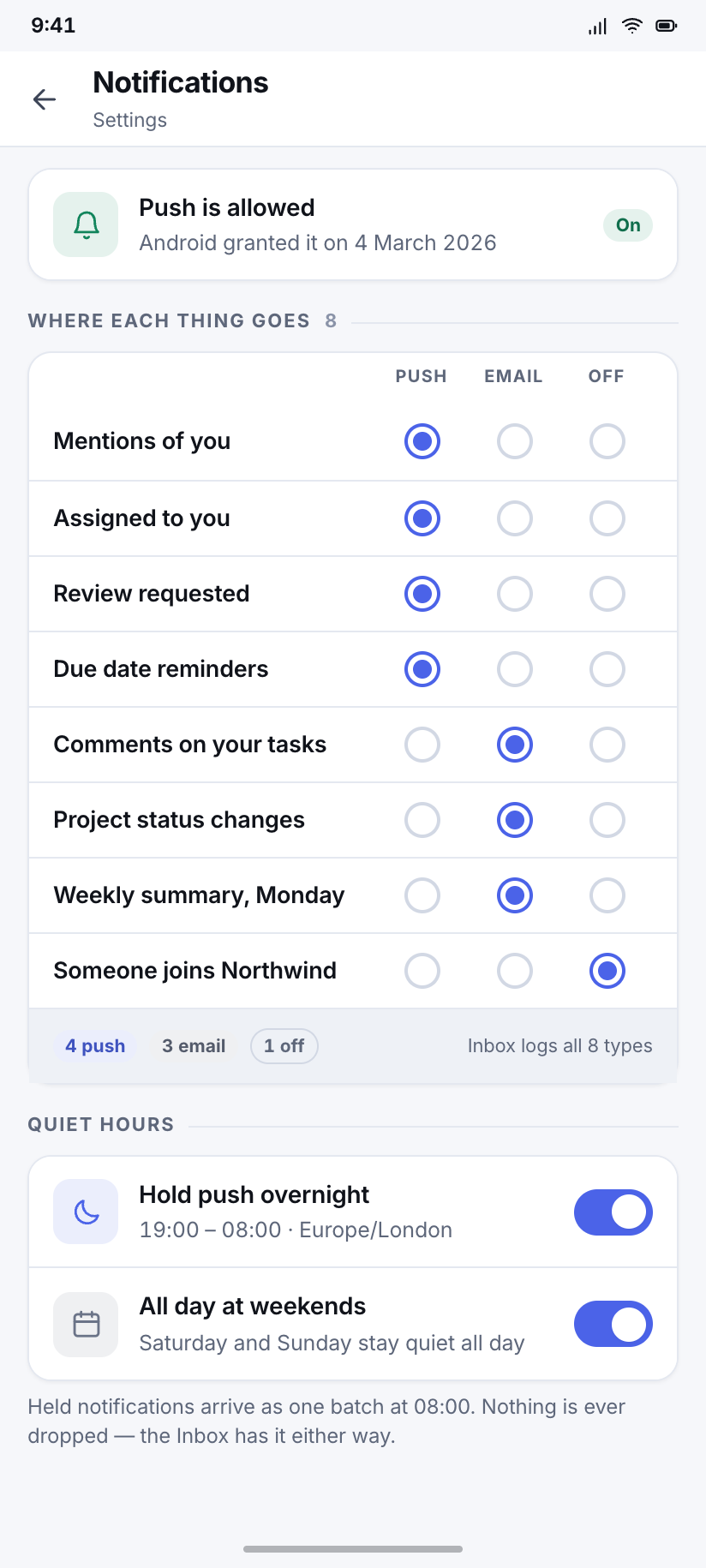 Notifications