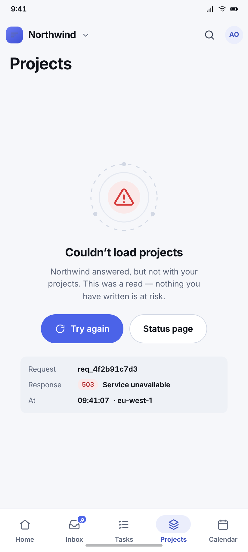 Couldn’t load