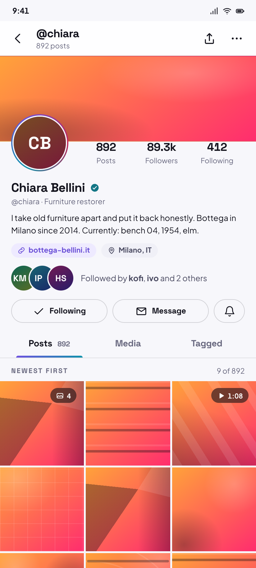 Profile · visitor