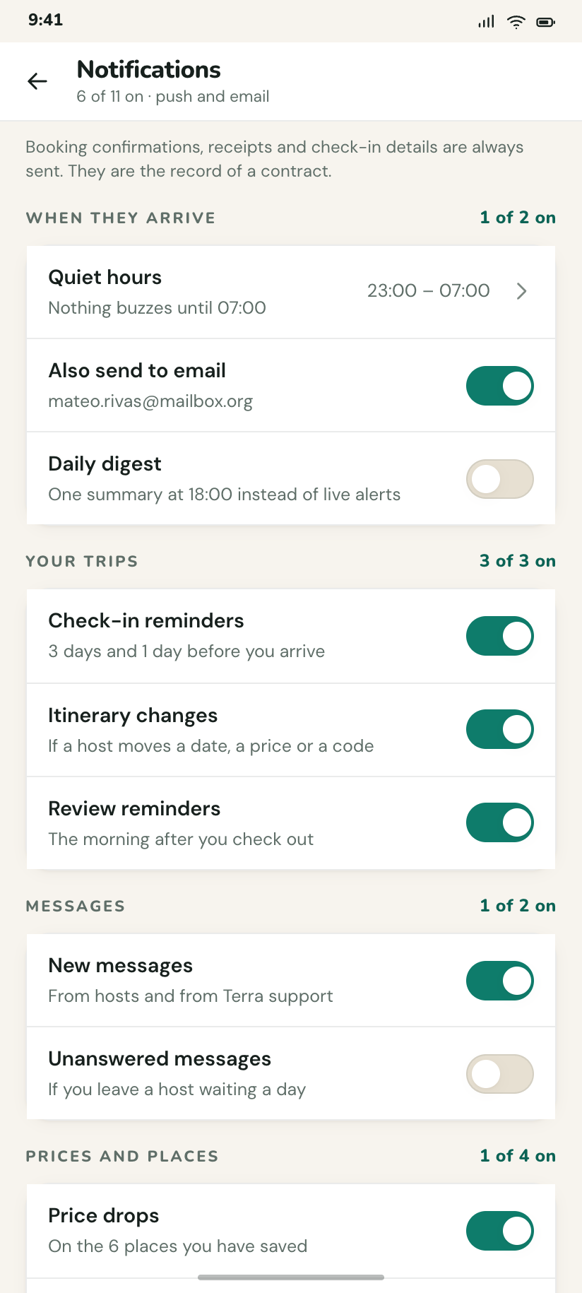Notifications